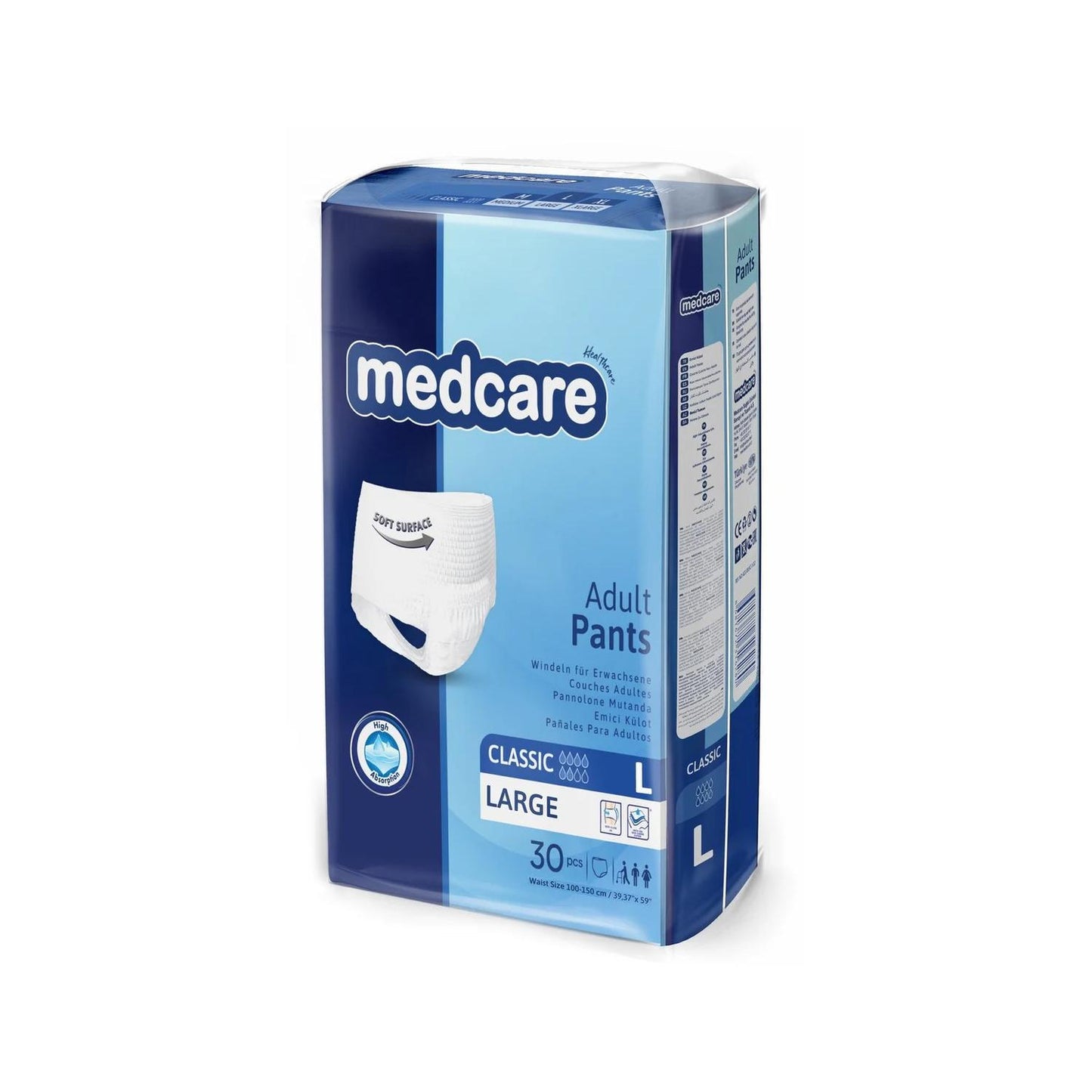 Medcare Pants – Incontinentiebroekjes – Maat L – 30 stuks – Voordeelverpakking – Hoge absorptie & Comfort – Unisex