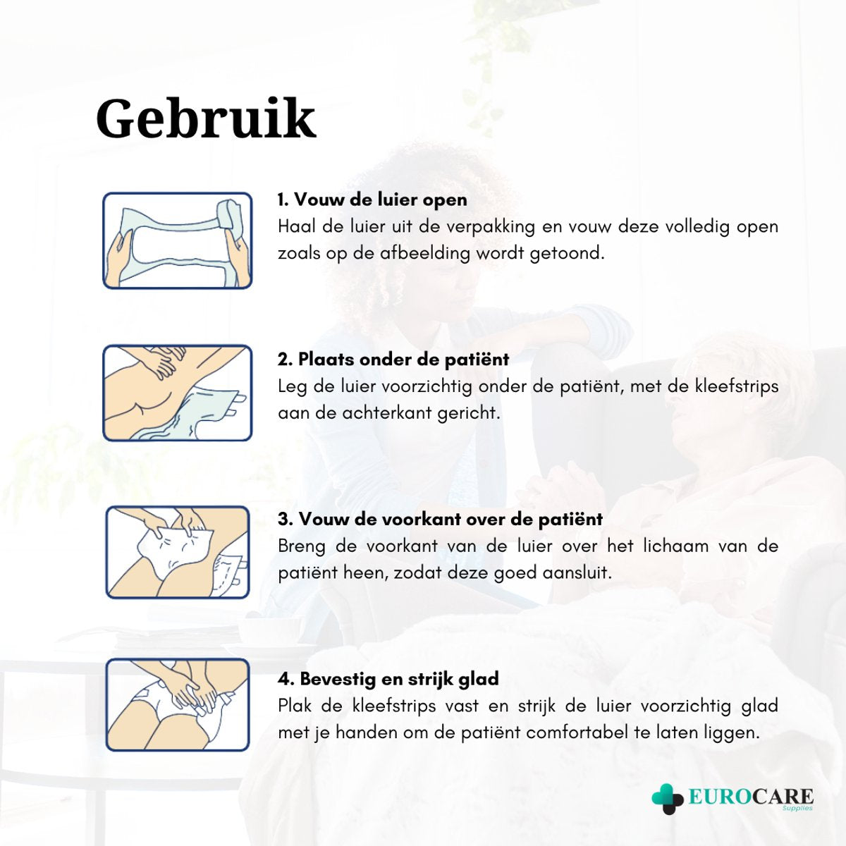 Medcare Metset– Incontinentieluiers – Maat M – 30 stuks – Voordeelverpakking – Hoge absorptie & Comfort – Unisex