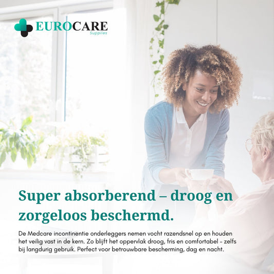 30 stuks – Medcare Incontinentie Onderleggers Classic 60x90 cm – 900+ ml absorptievermogen – Bedbescherming – hoge kwaliteit onderlegger - beste prijs / kwaliteit