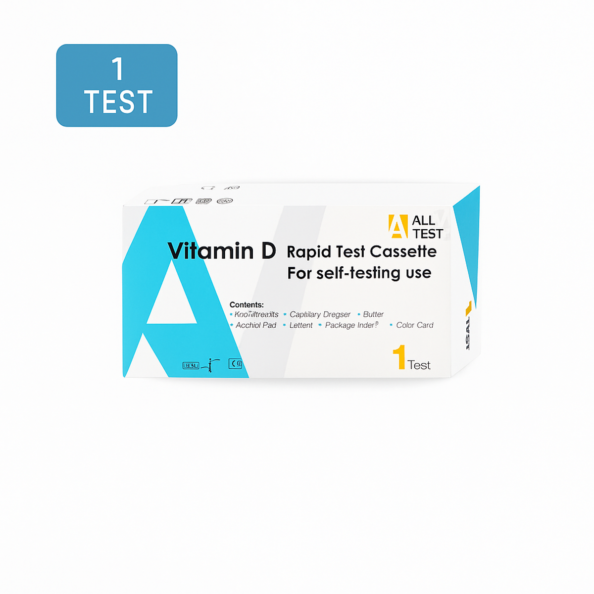 Vitamine D - Zelftest - Volbloed vingerprik - Resultaat in 10 minuten - 1 test kit