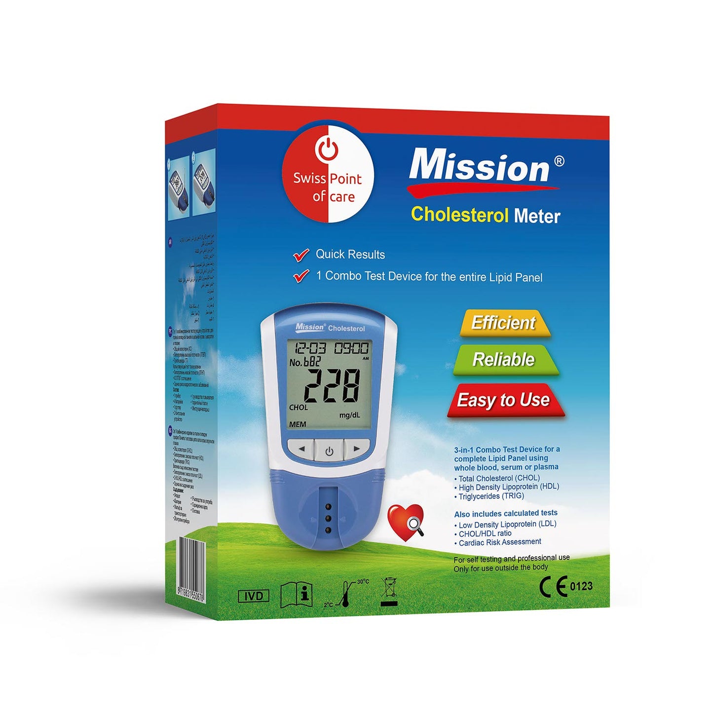 Mission 3-IN-1 Cholesterolmeter 3-in-1 startpakket 1st