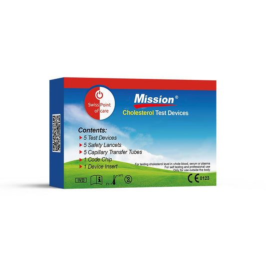 Mission 3-in-1 Cholesterol set 5 teststrips